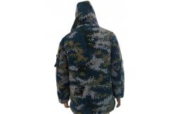 China Tactical Blue Camo Insulated Jacket Detachable Thermal Liner and Adjustable Waist Strap supplier
