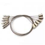 Hanging System Wire Rope Lanyard LED Ceiling Light Kit With Nickel Adjustable Hook for sale