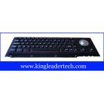 63 Keys Mechanical Black metal Industrial Keyboard With Trackball For Panel Mount
