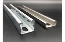 China C Channel Galvanized Steel 3m 6m Slotted Plain Strut Channel supplier