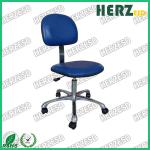 Industrial PU Leather ESD Office Chair Adjustable Revolving With Chrome Leg for sale