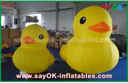 China Promotion Lovely Big Yellow Inflatable Cartoon Duck With Customized Logo Print supplier