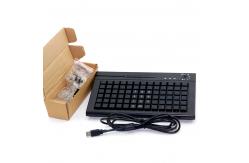 China 78 Keys  Cherry MX Membrane POS Programmable Keyboard With Swipe Card Reader supplier