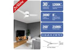 China Low Ceiling 52 Inch LED Ceiling Fan with Smooth Operation and Flush Design supplier