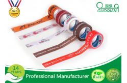 China Customized Carton Sealing Water Glue BOPP Packing Tape With Label supplier