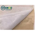 Eco Friendly Fusible Non Woven Interlining Fabric With Yellow Adhesive Release Paper