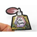 Bright Color Sequin Embroidery Patches  Small Size Sequin Iron On Appliques for sale
