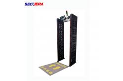 China 18 Zones Walk Through Temperature Scanner Non Contact Door Frame LCD Display supplier