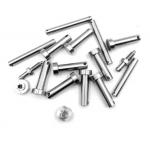 SS304 Titanium Metal Spare Parts Screw Rivets CNC Milling Grinding for sale