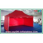 Event Canopy Tent Oxford Cloth Durable Pop-Up Tent Aluminum Frames Red With Printing for sale