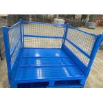 Warehouse Stillage Collapsible Pallet Cage For Lifting Steel Mesh for sale