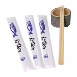 Portable Hotel Disposable Bamboo Chopsticks Mildew Proof Paper Wrapped for sale