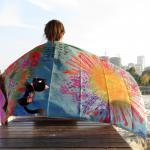 Custom Print Microfibre Suede Towel Sand free Beach Towel Quick Dry With Bag