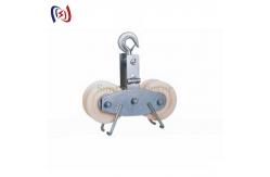 China Dual-Sheave Stringing Block With Ball Bearings For Smooth Cable Pulling​ supplier