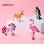 Animal Building Block Set Educational Puzzle Toys 3D Cardboard Exquisite Kit For Children for sale