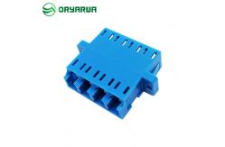 China Dissymmetric Quad LC Fiber Optic Adapter Multimode With Flange supplier