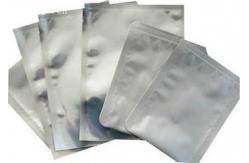 China Three Side Seal Foil Pouch Packaging , Silver Food Grade Packaging Bag supplier