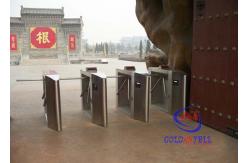 China Semi-automatic Waist High Tripod Turnstile Gate , All In One Access Control Turnstile supplier