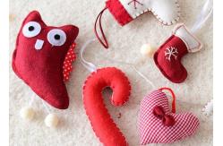 China Christmas Hanging Decoration Crafts Using Felt Soft Environmentally Friendly Material supplier