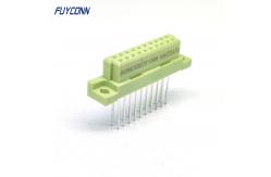 China 13mm DIN41612 Connector 2 Rows 20Pin Vertical Terminals Female Eurocard Connector supplier
