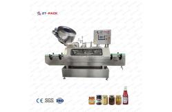 China Automatic Glass Jar Vacuum Capper Liquid Sealing Machine Steam Vacuum Capping Machine supplier