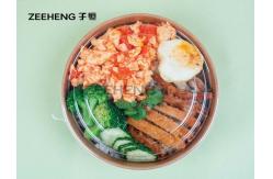 China Single Use Rigid Disposable Paper Bowls With Lids Hygiene High Gloss Coating supplier