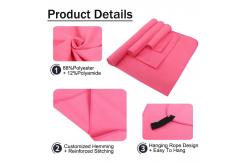 China Custom Size Microfiber Sport Fitness Gym Towel With Logo Customer supplier