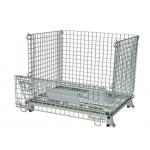 Zinc Plated Metal Wire Mesh Storage Baskets Industrial Stackable 800*600*640mm for sale
