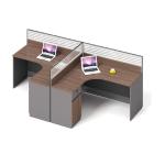 L2830*W1430*H1100mm Office Computer Table Cubicle Partition for sale