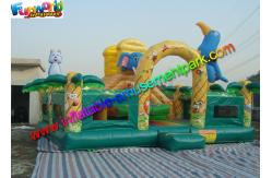 China Elephant Commercial Bouncy Castles , Bouncy Castles House With Fully Printing supplier