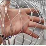 316L Plain Weave Knotless Stainless Steel Cable Rope Mesh With Ferrule Connection
