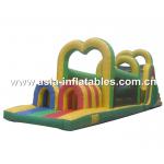 Large Heart-Shaped Inflatable Obstacle Course Games For Kid Play for sale