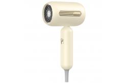 China Yellow Mini Portable 1900W Powerful Fast Drying Negative Ion Hair Dryer supplier