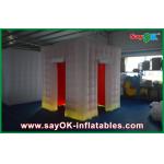 Inflatable Photo Booth Rental White Square Inflatable Photo Booth , Two Doors Wall Photo Booth Kiosk for sale