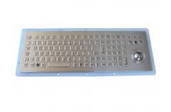 China 107 Keys Industrial Trackball Keyboard IP67 Panel Mounted Dynamic supplier