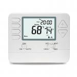 24V Digital Room Heat Pump Thermostat With Large Digital Display Dual Powered for sale