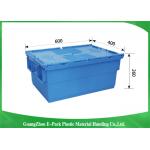 Stardard Blue Large Plastic Storage Containers , Space Saving Plastic Bin Storage for sale
