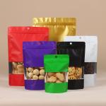 Cookies Packaging Matte Stand Up Pouch k Smell Proof Mylar Plastic With Window for sale