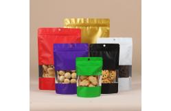China Cookies Packaging Matte Stand Up Pouch k Smell Proof Mylar Plastic With Window supplier