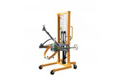 China Mobile Manual Hydraulic Drum Stacker Lift 450kg Oil Drum supplier