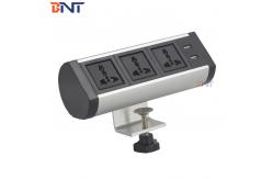 China aluminum alloy shell  with three austrial power interface clamp on desk socket supplier