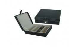 China Sunglasses Jewelry Packaging Boxes Custom Imitation Leather Material Metal Lock supplier