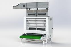 China 240 Nonwoven Vibrating Hopper Feeder Pneumatic Card Feeding Machine For Fabric supplier