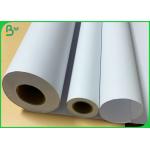 Wide Format 24 X 150' CAD Rolls 20lb Ink Jet Bond Paper Rolls With 2 Core for sale