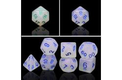 China Smooth Crystal Resin RPG Dice Handcraft Resin Polyhedral Dice supplier