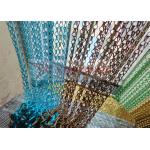 Double Hook Aluminium Chain Door Fly Screen Curtain Various Patterns for sale