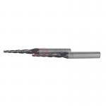 Conical Carbide 3 Flutes Custom End Mill Tapered Cnc Milling Cutter For Stainless Steel for sale