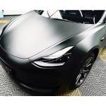 140gsm Bubble Free Car Wrap Crystal Matte Metallic Black Vinyl Wrap for sale