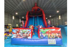 China Manufacturer Inflatable Dry Slide Spiderman Inflatable Double Slides Castle supplier