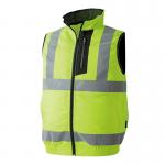 Fluorescent Reflective Fan Cooling Vest Double Fan Hi Vis Shirts for sale